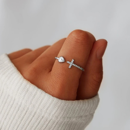 ANILLO DE CORAZÓN (AJUSTABLE)