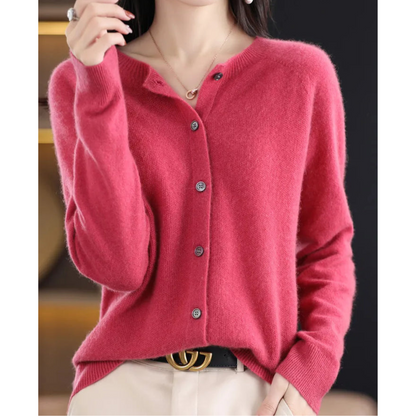 Chaqueta de punto con botones clásicos