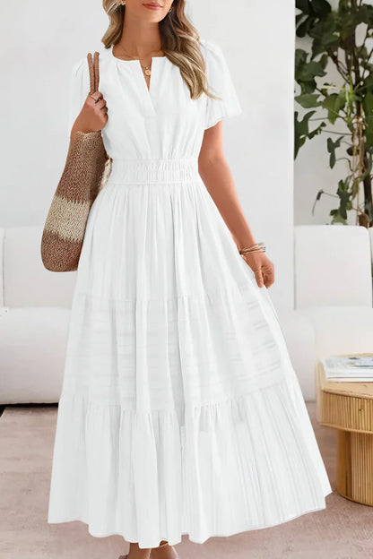 Vestido con cintura fruncida