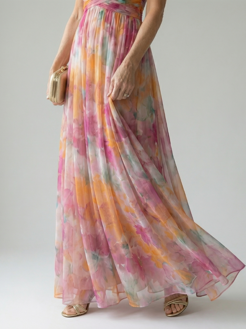 Irene | Vestido maxi cruzado