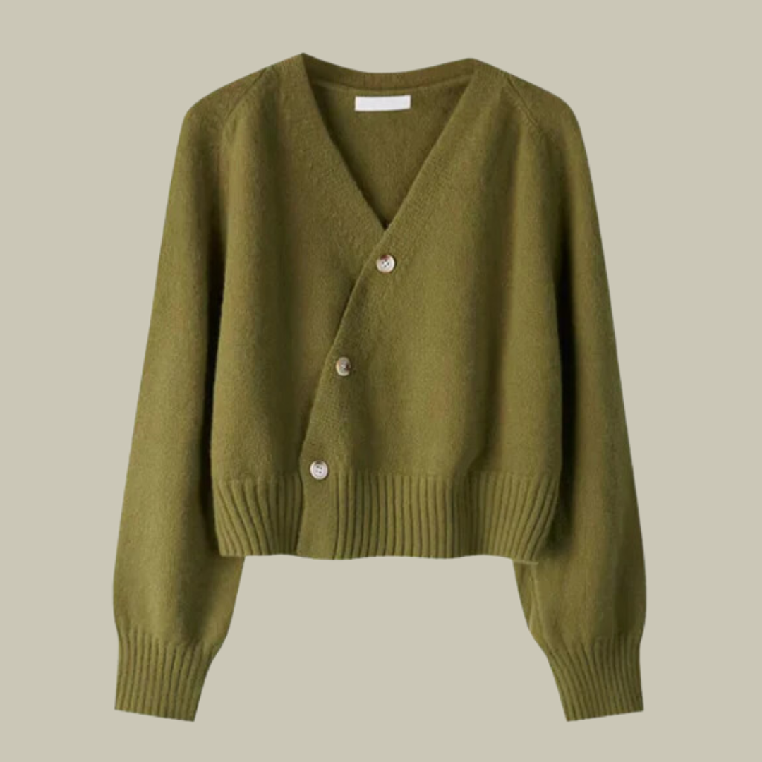 Chaqueta de punto suave de lana merino
