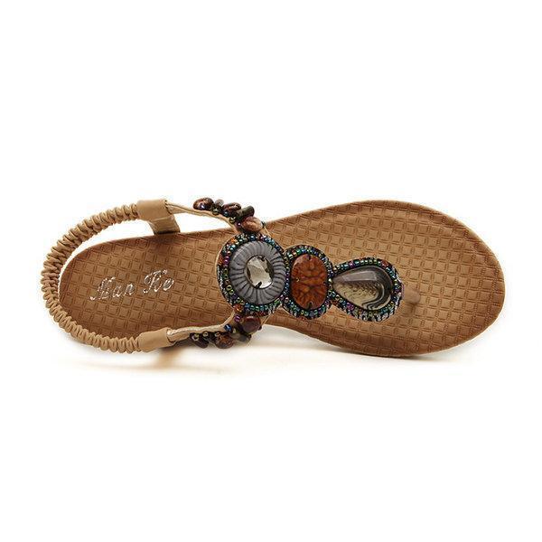 Sandalias de playa tipo flip-flop con cuña