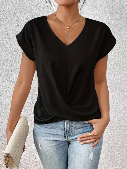 Camiseta con escote corazón