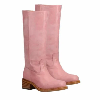 Botas retro de cuero