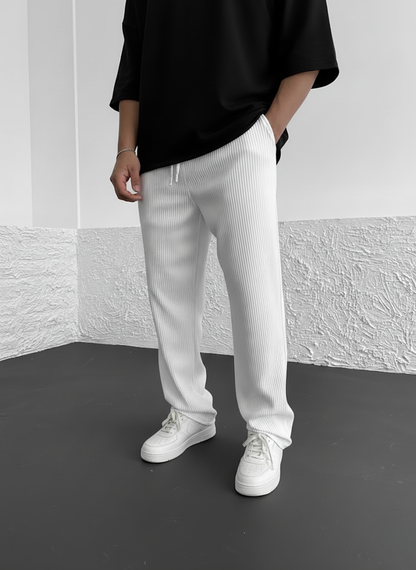 Pantalón acanalado relajado