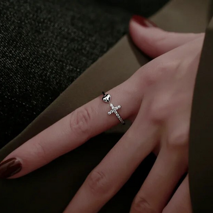 ANILLO DE CORAZÓN (AJUSTABLE)