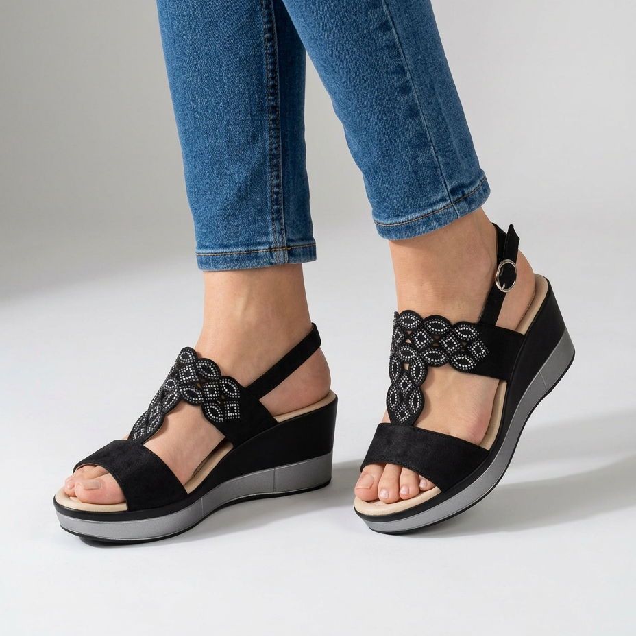Rachele - Sandalia cómoda para mujer con cuña