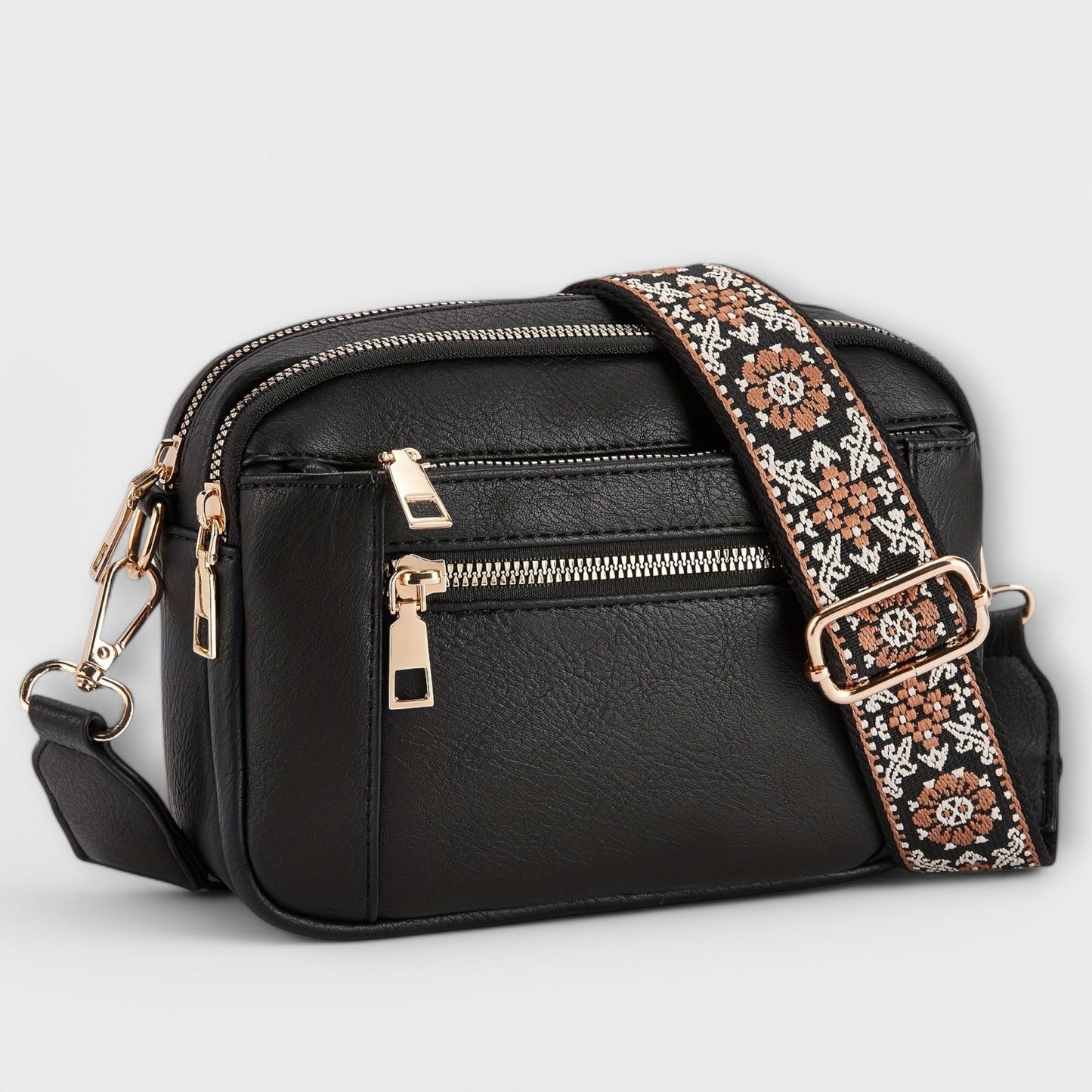 Bolso bandolera de cuero vegano