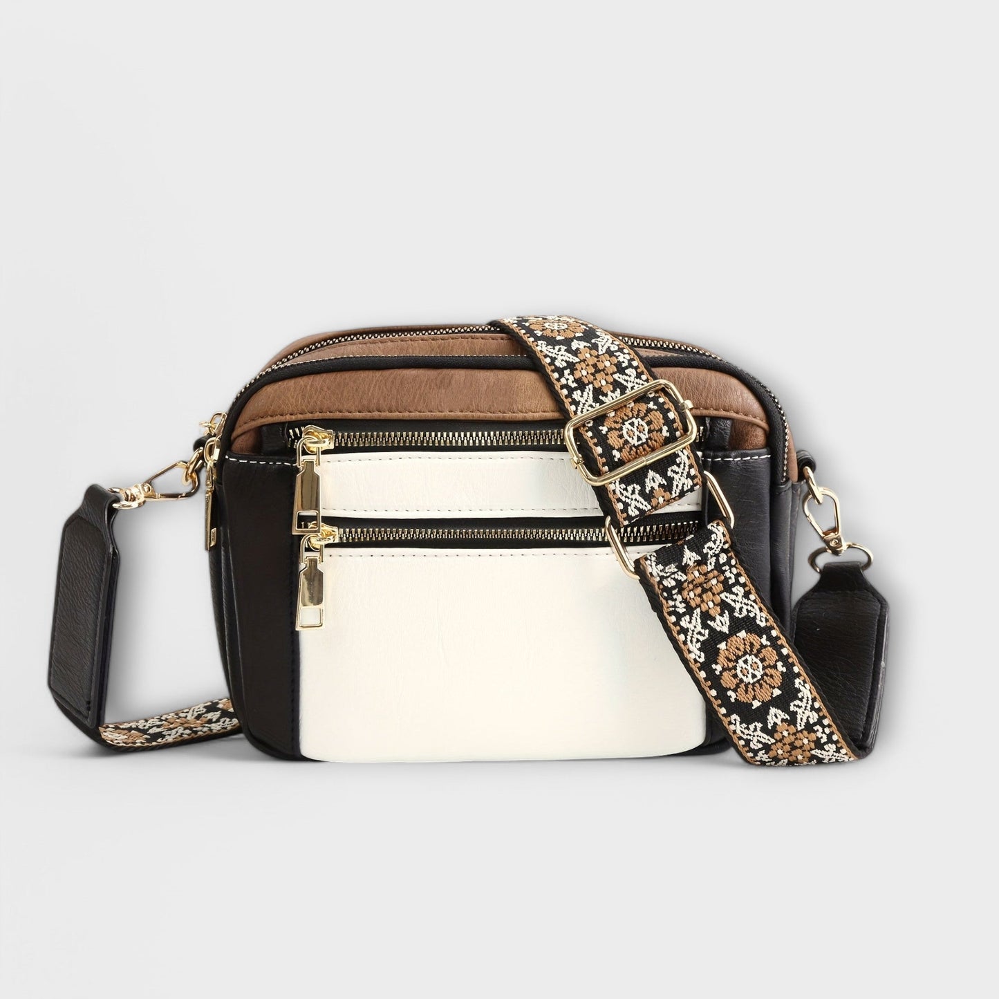 Bolso bandolera de cuero vegano