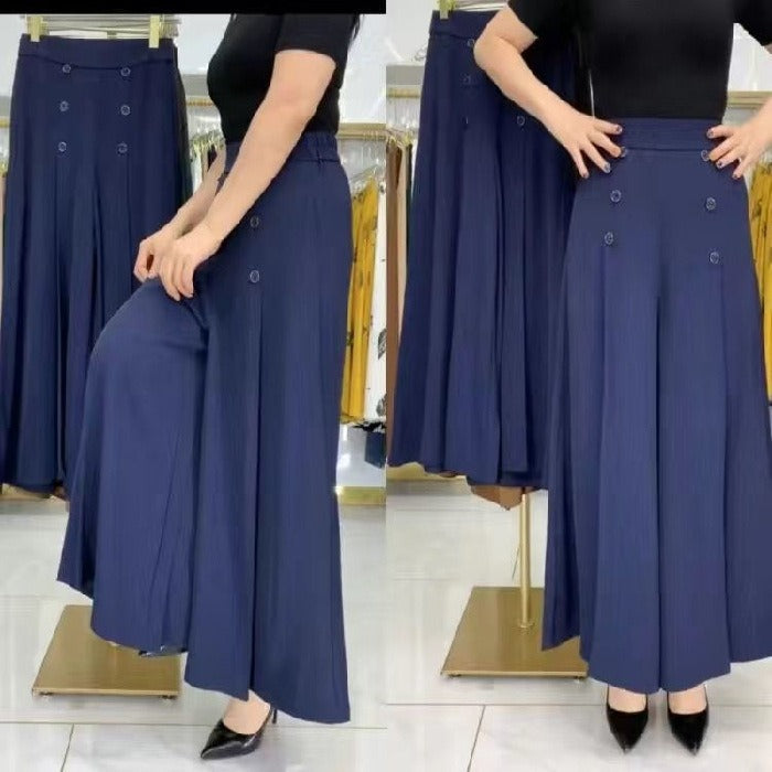 Pantalón palazzo con cintura elástica