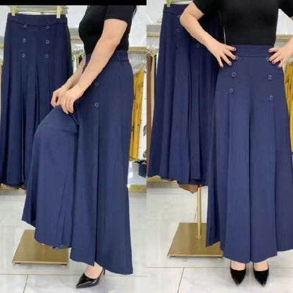 Pantalón palazzo con cintura elástica