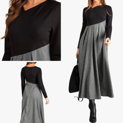 Vestido Elegante con Detalles Modernos