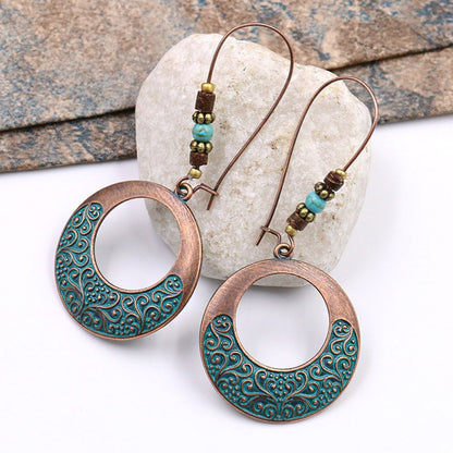 Pendientes boho  turquesa