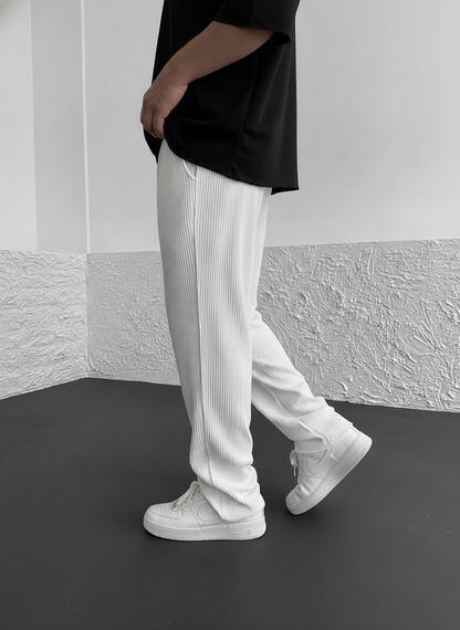 Pantalón acanalado relajado