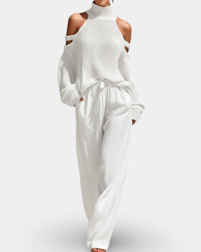 Camile | Conjunto de punto a la moda con pantalón