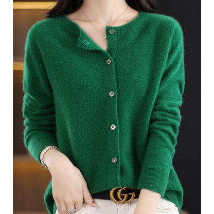 Chaqueta de punto con botones clásicos