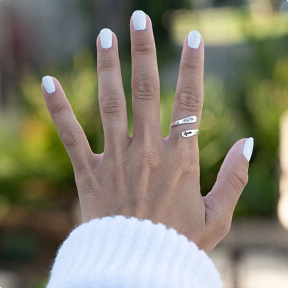 Anillo ajustable de fe (ajustable)