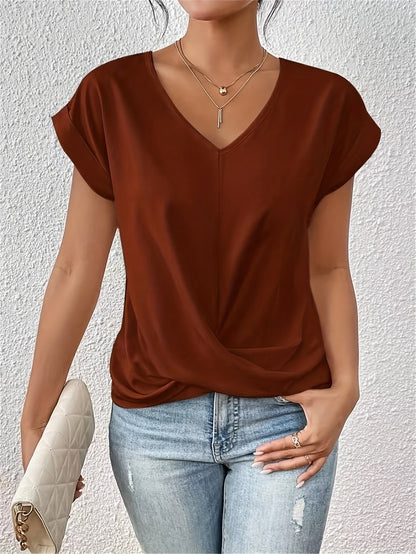 Camiseta con escote corazón