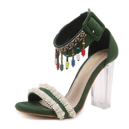 Sandalias de tacón alto de moda