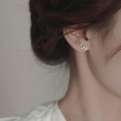 Pendientes de hojas brillantes