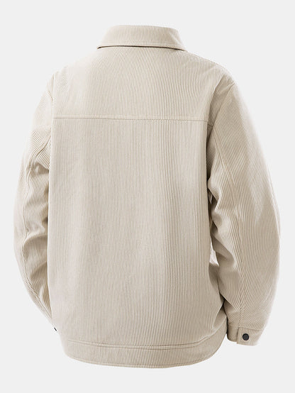 Chaqueta de pana con bolsillo