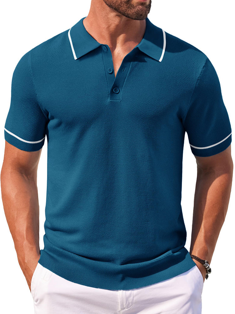 Polos de golf de punto casual