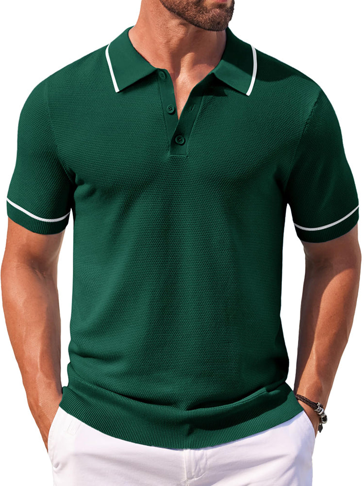 Polos de golf de punto casual