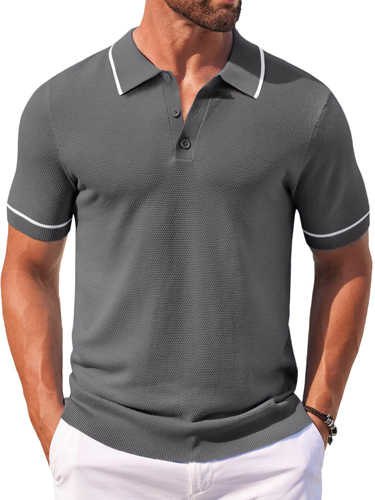 Polos de golf de punto casual