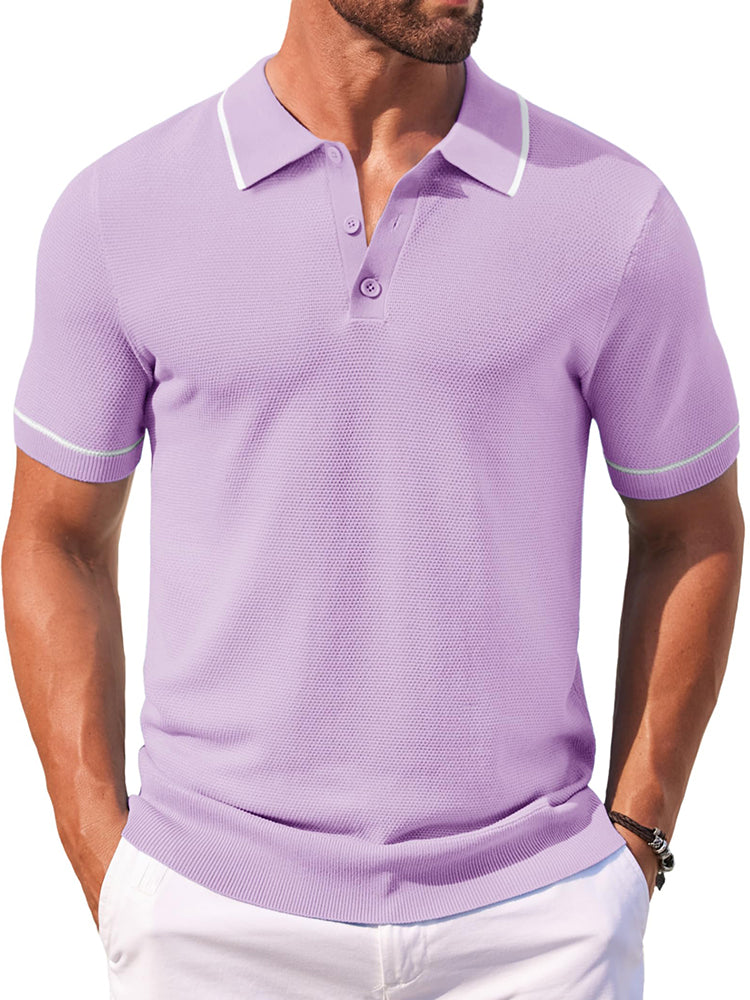 Polos de golf de punto casual