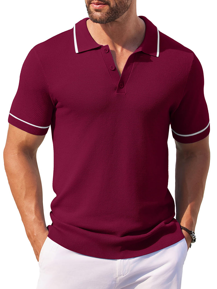 Polos de golf de punto casual