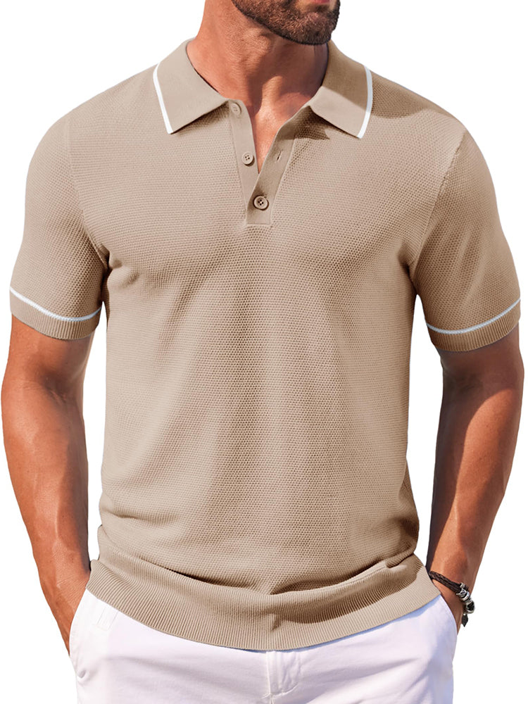 Polos de golf de punto casual