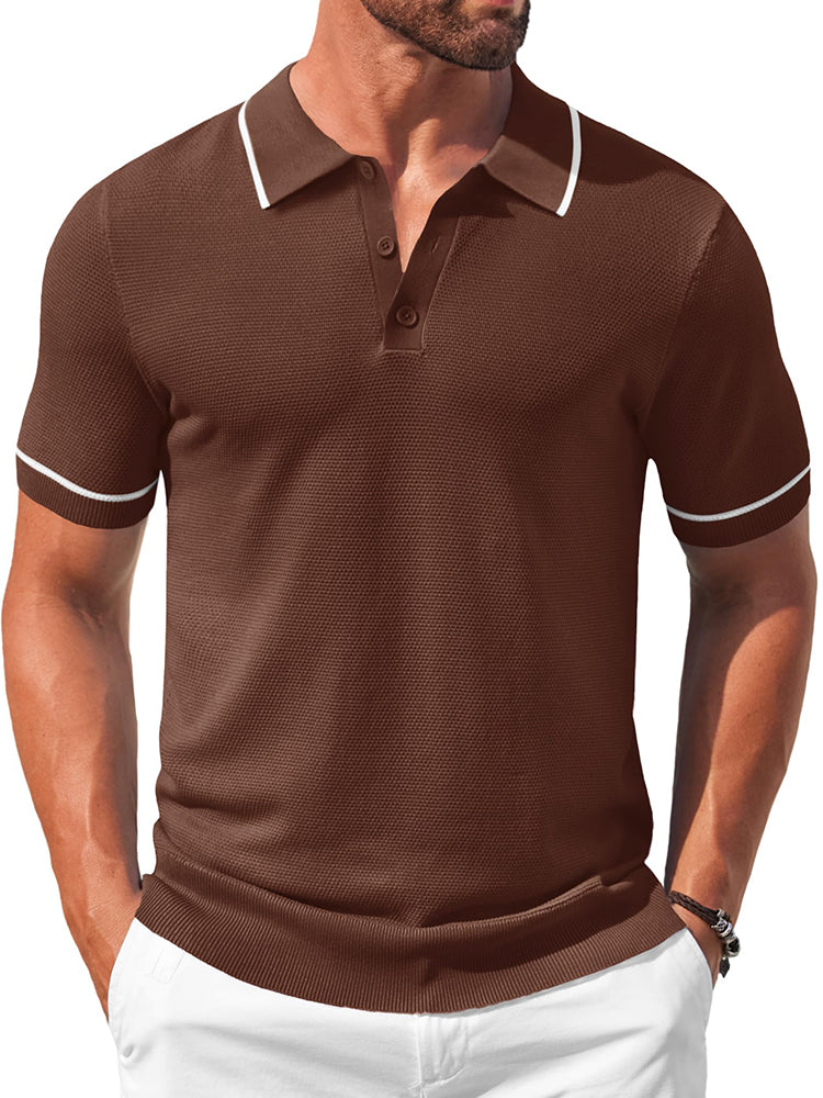 Polos de golf de punto casual