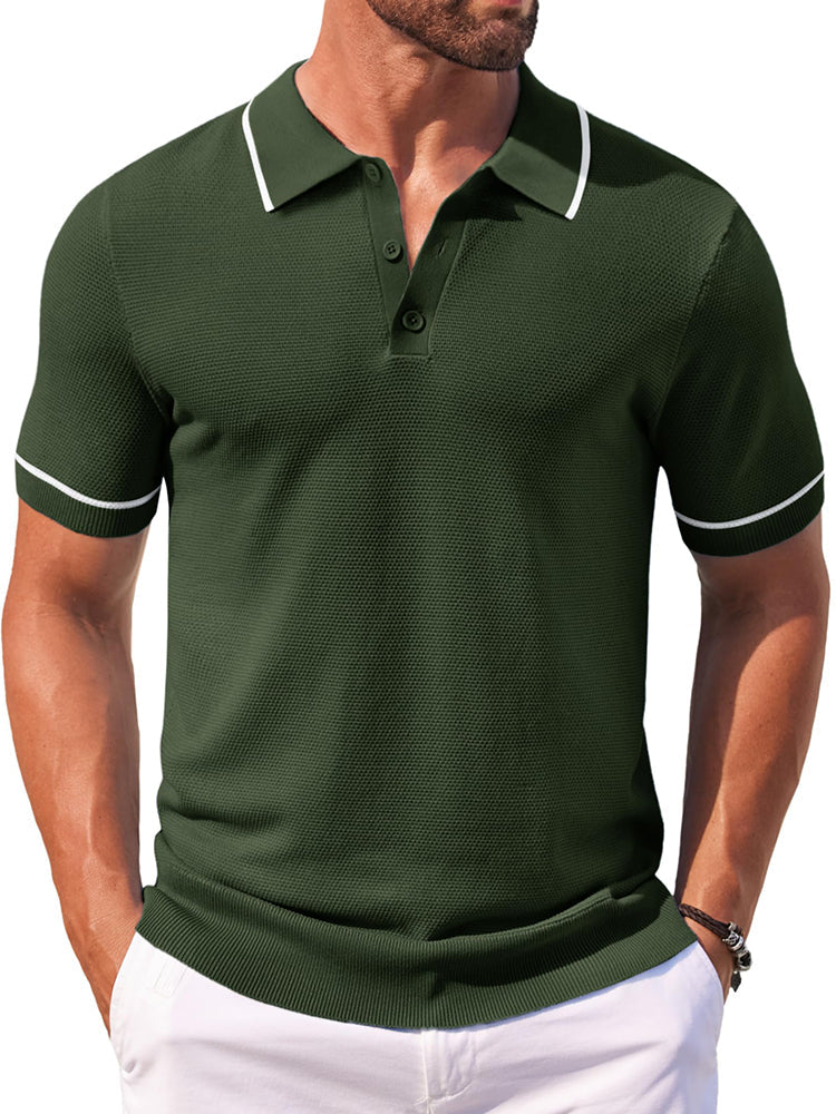 Polos de golf de punto casual