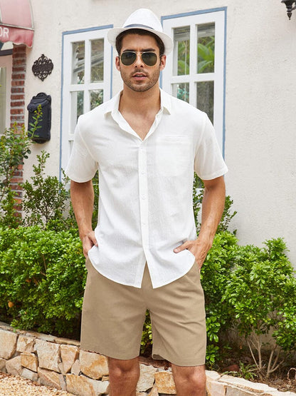 Shorts casuales de lino