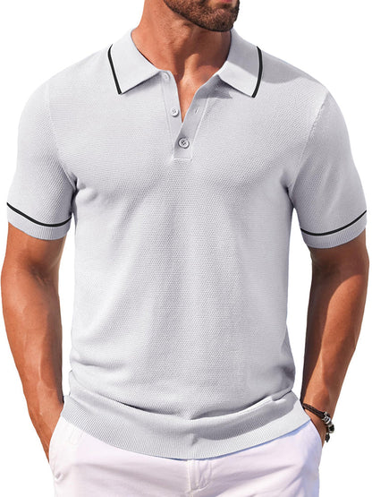 Polos de golf de punto casual
