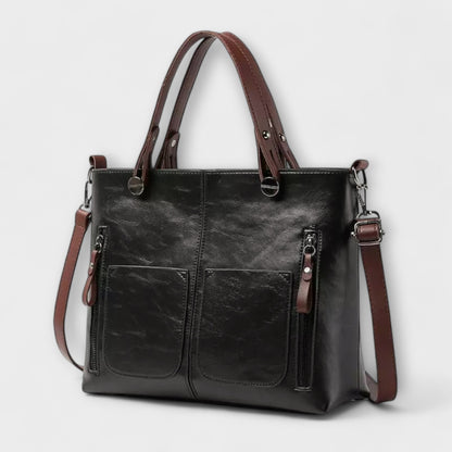 Elegante bolso de cuero