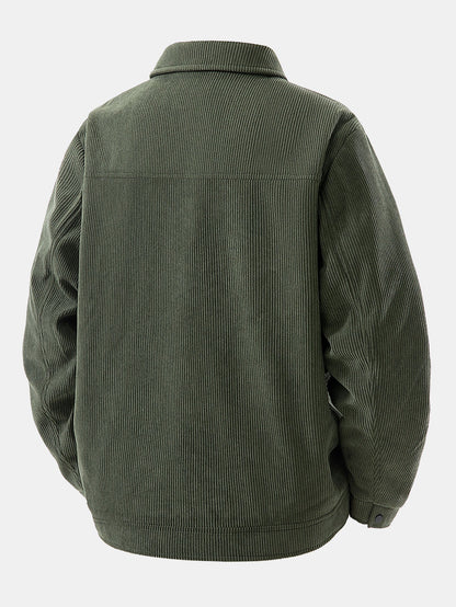 Chaqueta de pana con bolsillo