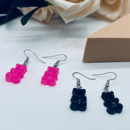 Pendientes de osito de gomita