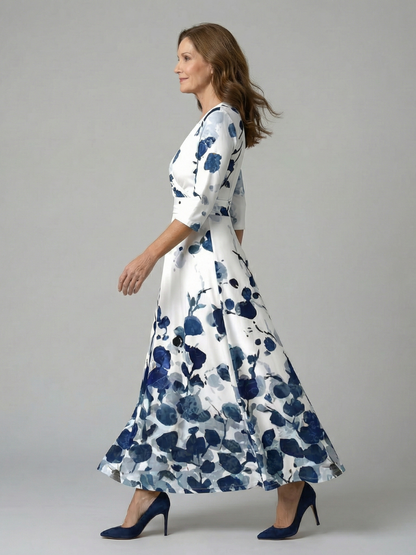 Juana | Vestido midi con escote cruzado