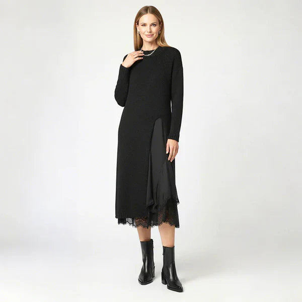 Oriana - Conjunto de punto con vestido lencero