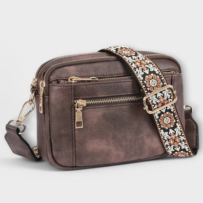 Bolso bandolera de cuero vegano