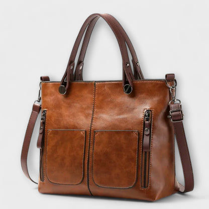 Elegante bolso de cuero