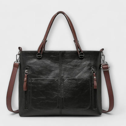 Elegante bolso de cuero