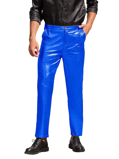 Pantalones metálicos brillantes