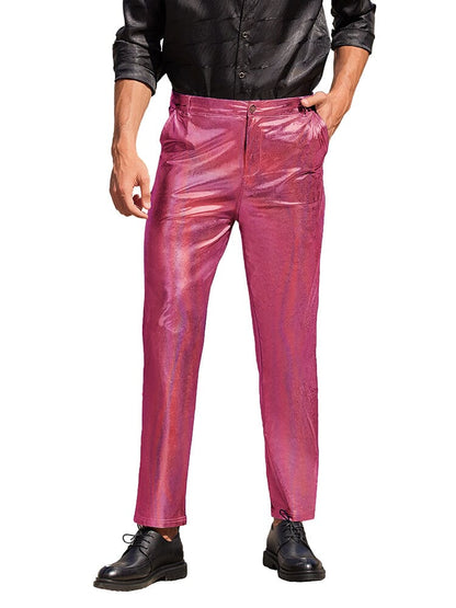 Pantalones metálicos brillantes