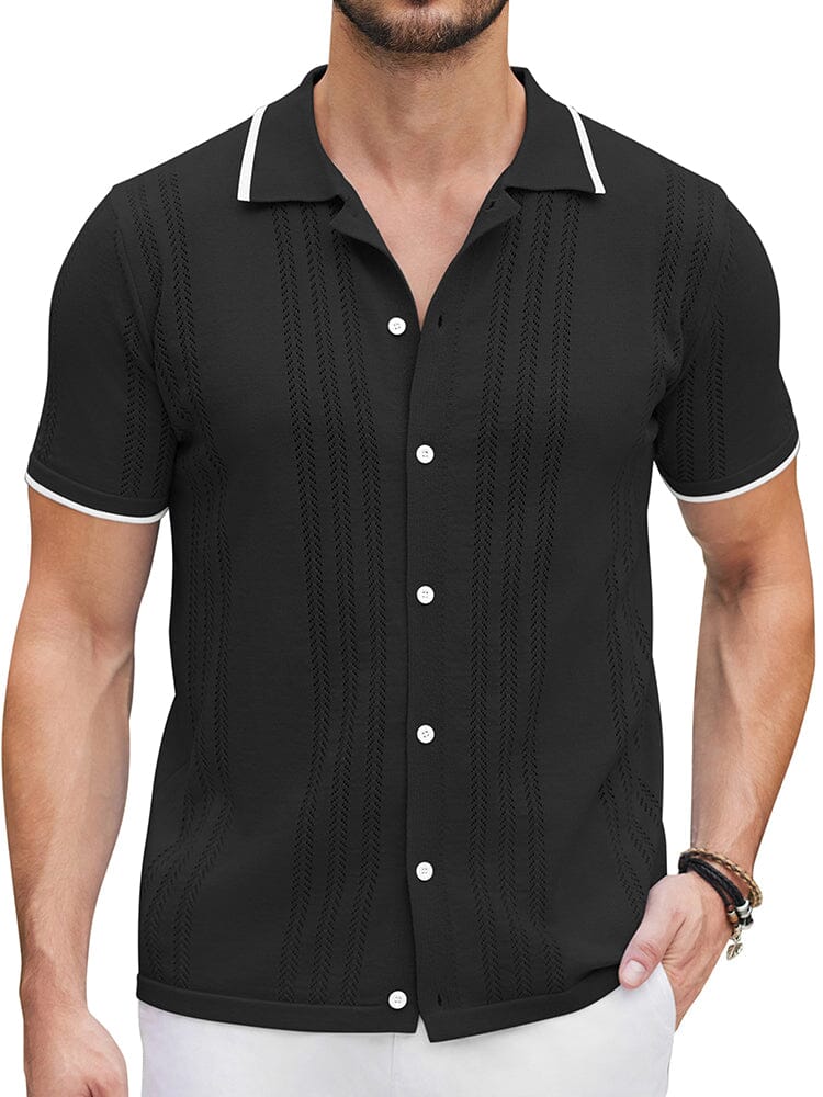 Camisa casual de punto