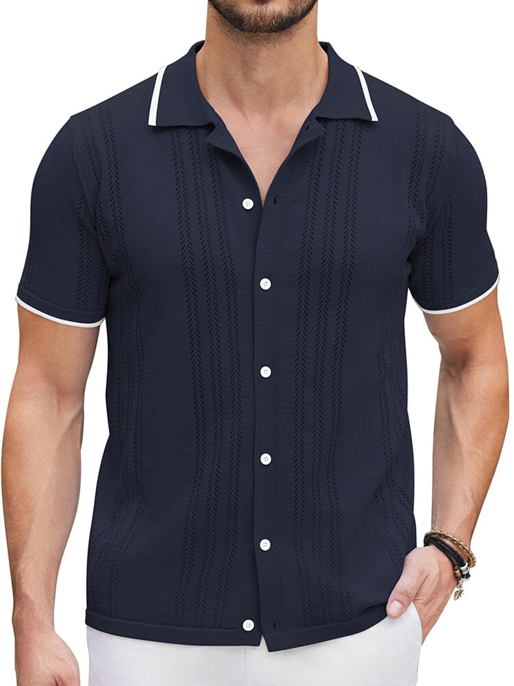 Camisa casual de punto
