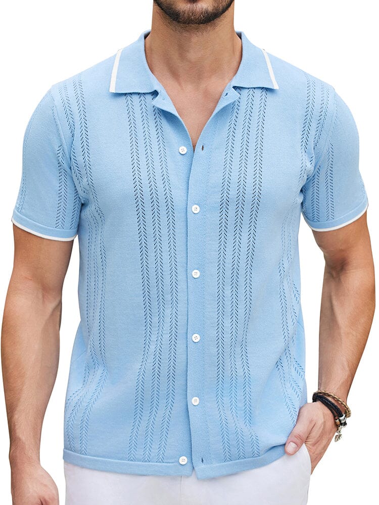 Camisa casual de punto