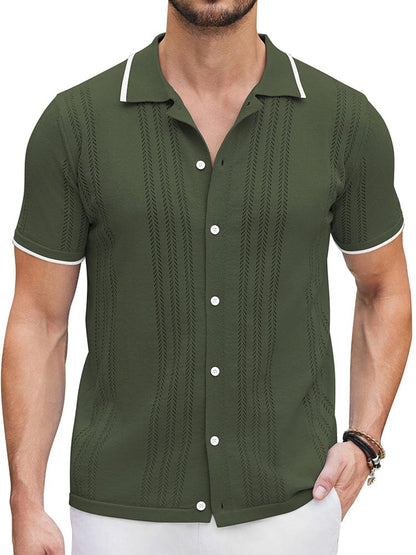 Camisa casual de punto