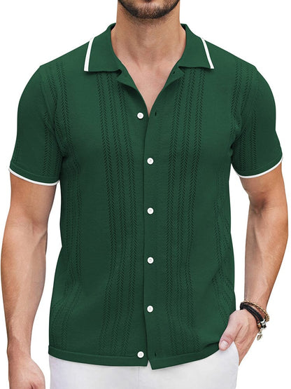 Camisa casual de punto